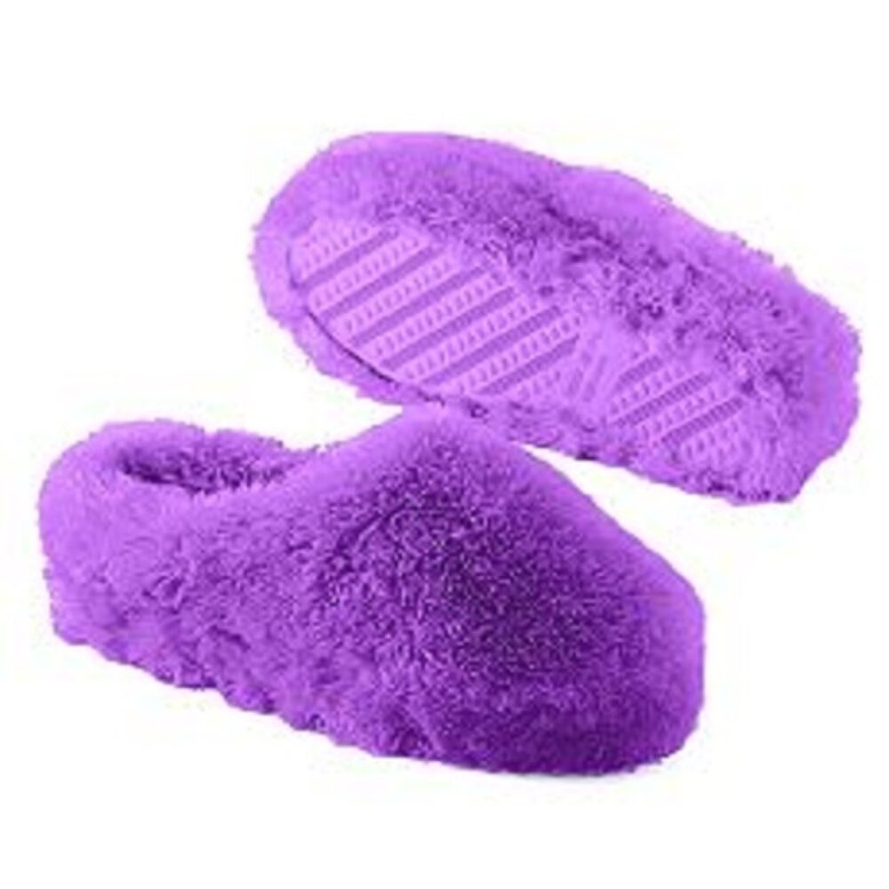 So Women's Feathered Plush Clog Slippers, Small (Size 5-6), Orchid